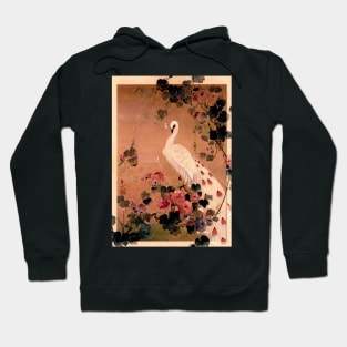 ORIENTAL STORK PEACOCK JAPAN LOTUS PAGODA BLUSH PINK Hoodie